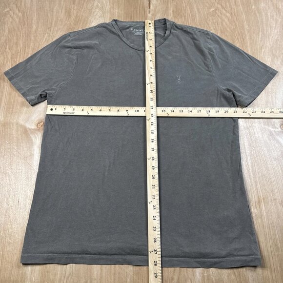 All Saints Mens Gray Short Sleeve Crew Neck T-Shirt Size XL - Picture 4 of 5
